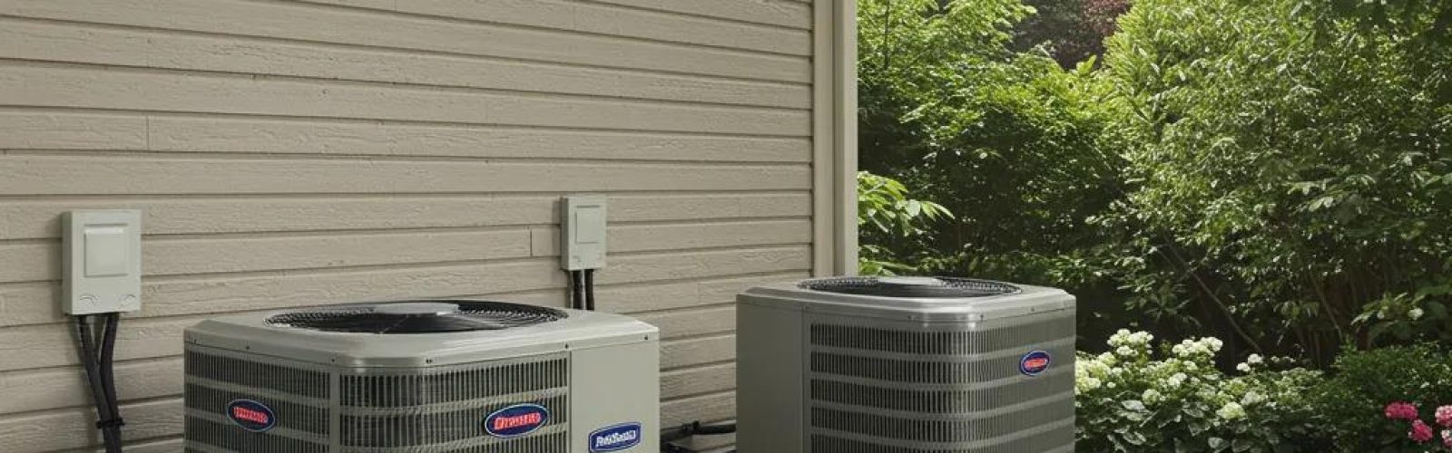 Modern HVAC system in a residential setting, emphasizing comfort and reliability